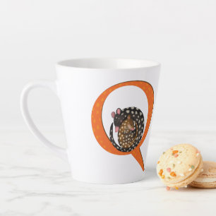 Dierlijke ABC Q is voor quolllatte mok