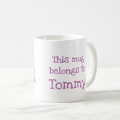 Dierlijke ABC T is bestemd voor tijgermok Koffiemok (Voorkant rechts)