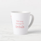 Dierlijke ABC U is bestemd voor eenhoornlatte mok (Rechterhoek)