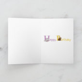 Dierlijke ABC-verjaardagskaart Kaart (Binnen)