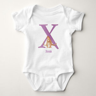 Dierlijke ABC X is bestemd voor xerus-baby lichaam Romper