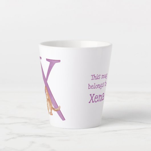 Dierlijke ABC X is bestemd voor xerus mok (Voorkant)