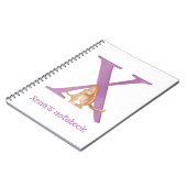 Dierlijke ABC X is voor xerus notitieboek (Linkerzijde)