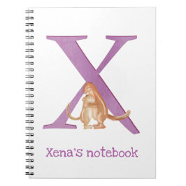 Dierlijke ABC X is voor xerus notitieboek
