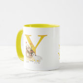 Dierlijke ABC Y is bestemd voor de mok van yak (Voorkant links)