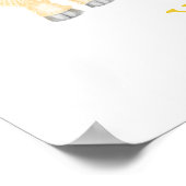 Dierlijke ABC Y is bestemd voor yakdruk Poster (Hoek)