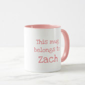 Dierlijke ABC Z is bestemd voor mok van de zebra (Voorkant rechts)