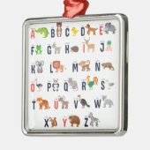 Dierlijke ABC's - Alfabet Metalen Ornament (Links)