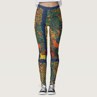 Dierlijke abstracte botanische illustratie leggings