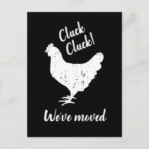 Dierlijke adreswijziging van boerderij we hebben b briefkaart