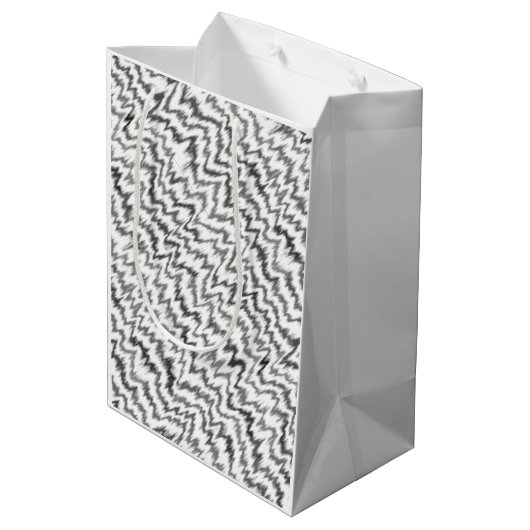 Dierlijke afdruk 6 medium cadeauzakje (Achterkant Gekanteld)