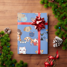 dierlijke afdruk cadeaupapier