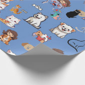 dierlijke afdruk cadeaupapier (Hoek)