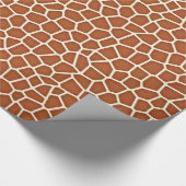 Dierlijke afdruk, Giraffe in de schaduw van koper  Cadeaupapier (Hoek)