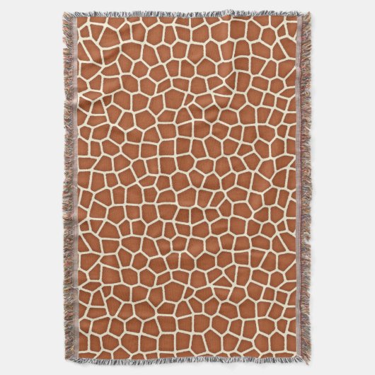 Dierlijke afdruk, Giraffe in de schaduw van koper  Deken (Voorkant Verticaal)