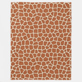 Dierlijke afdruk, Giraffe in de schaduw van koper  Fleece Deken (Voorkant)