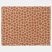 Dierlijke afdruk, Giraffe in de schaduw van koper  Fleece Deken (Voorkant (Horizontaal))