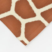 Dierlijke afdruk, Giraffe in de schaduw van koper  Fleece Deken (Hoek)