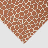 Dierlijke afdruk, Giraffe in de schaduw van koper  Tissuepapier (Detail)