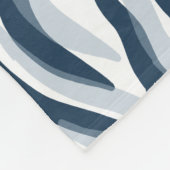 Dierlijke afdruk in de marine en waterverf fleece deken (Hoek)