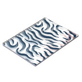 Dierlijke afdruk in de marine en waterverf notitieboek (Linkerzijde)