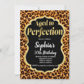 Dierlijke afdruk Leopard verouderd tot perfectie Kaart (Voorkant)
