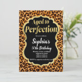 Dierlijke afdruk Leopard verouderd tot perfectie Kaart (Staand voorkant)