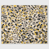 Dierlijke afdruk, leopardtextuur achtergrond cadeaupapier (Vlak)