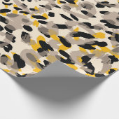 Dierlijke afdruk, leopardtextuur achtergrond cadeaupapier (Hoek)