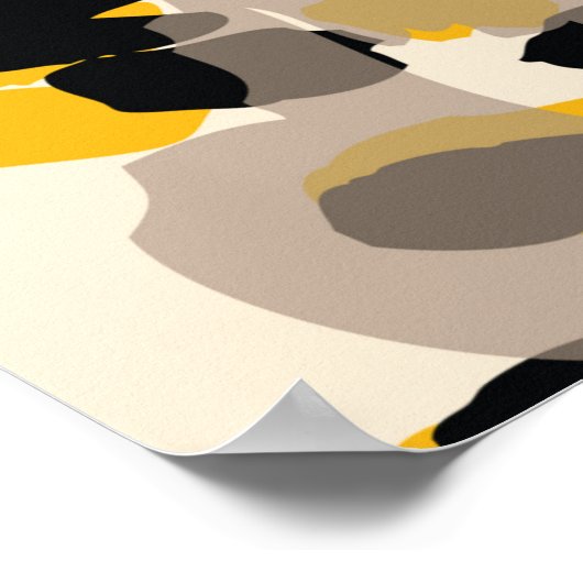 Dierlijke afdruk, leopardtextuur achtergrond poster (Hoek)