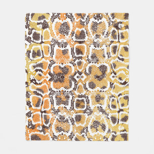 Dierlijke afdruk, leopardtextuurachtergrond, slang fleece deken