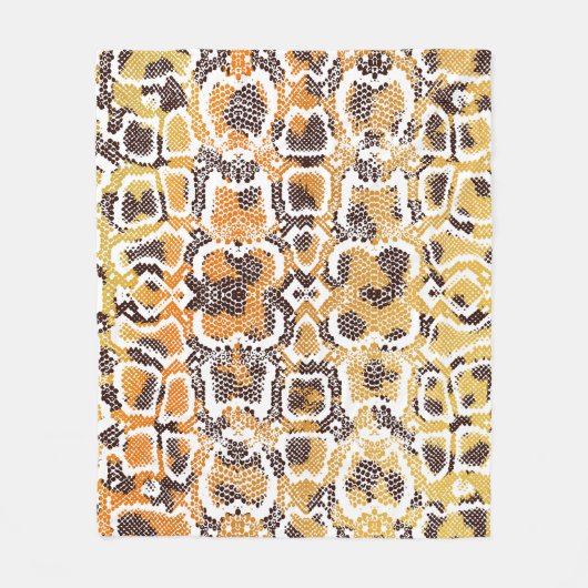 Dierlijke afdruk, leopardtextuurachtergrond, slang fleece deken (Voorkant)