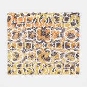 Dierlijke afdruk, leopardtextuurachtergrond, slang fleece deken (Voorkant (Horizontaal))