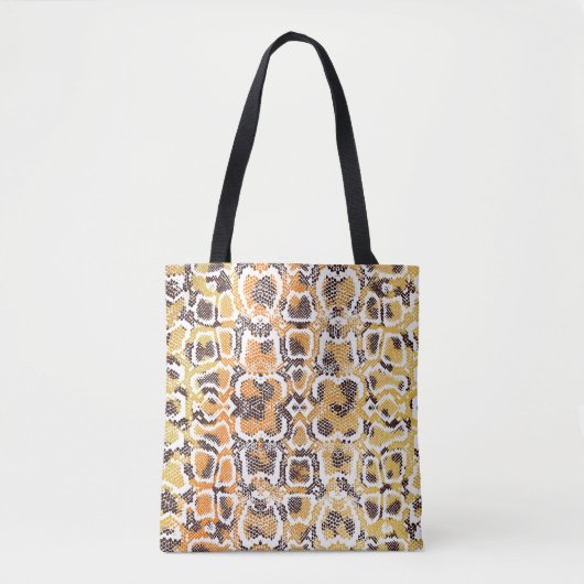 Dierlijke afdruk, leopardtextuurachtergrond, slang tote bag (Voorkant)