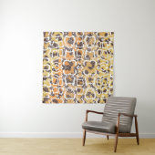 Dierlijke afdruk, leopardtextuurachtergrond, slang wandkleed (In situ)