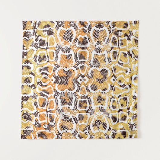Dierlijke afdruk, leopardtextuurachtergrond, slang wandkleed (Voorkant)