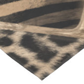 Dierlijke afdruk - Luipaard en Zebra - pastelgoud Tafelkleed (Gekanteld)