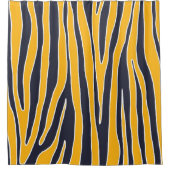 Dierlijke afdruk, modern design, verticale strepen douchegordijn (Voorkant)