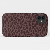 dierlijke afdruk van luipaard (Donkerbruin) Case-Mate iPhone Case (Achterkant (horizontaal))