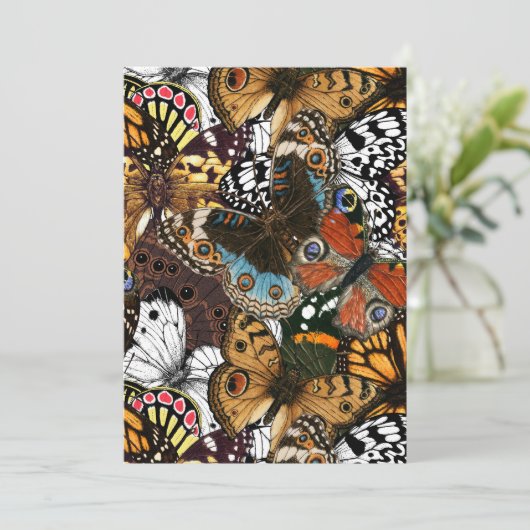 Dierlijke afdruk. Vliegvleugels. (Staand voorkant)