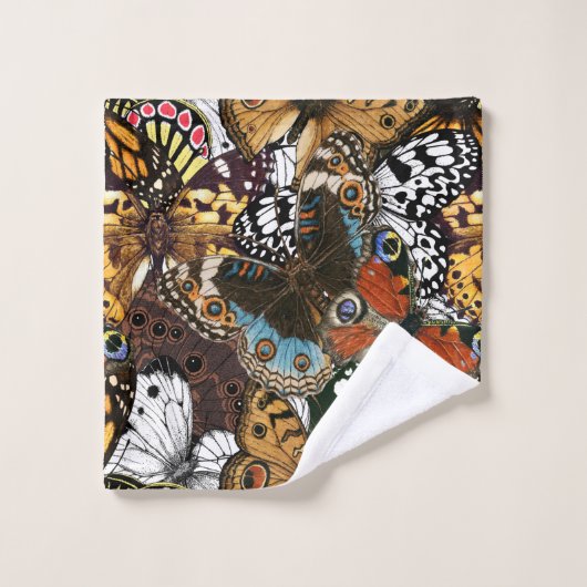 Dierlijke afdruk. Vliegvleugels. Bad Handdoek (Wasdoekje)