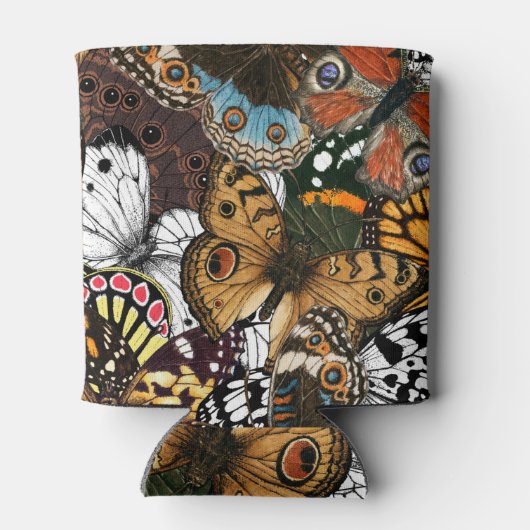 Dierlijke afdruk. Vliegvleugels. Blikjeskoeler (Achterkant)