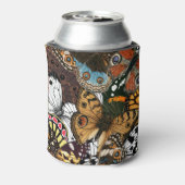 Dierlijke afdruk. Vliegvleugels. Blikjeskoeler (Blikje Achterkant)