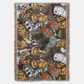 Dierlijke afdruk. Vliegvleugels. Deken (Voorkant Verticaal)