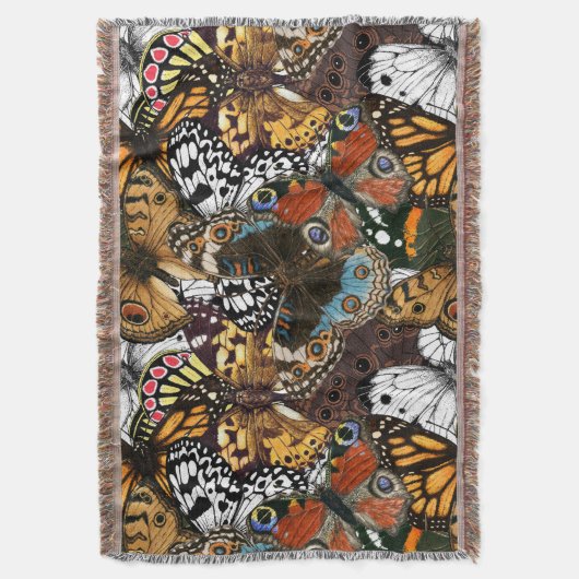 Dierlijke afdruk. Vliegvleugels. Deken (Voorkant Verticaal)