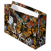 Dierlijke afdruk. Vliegvleugels. Groot Cadeauzakje (Voorkant Gekanteld)