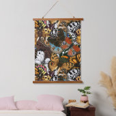 Dierlijke afdruk. Vliegvleugels. Hangend Wandkleed (Slaapkamer)