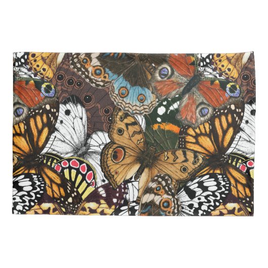 Dierlijke afdruk. Vliegvleugels. Kussensloop (Achterkant-Links)