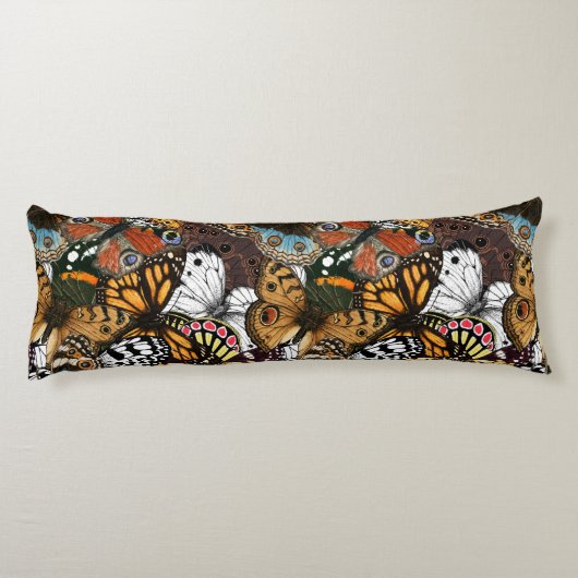 Dierlijke afdruk. Vliegvleugels. Lichaamskussen (Achterkant)