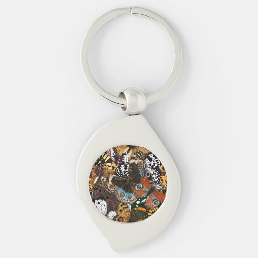 Dierlijke afdruk. Vliegvleugels. Sleutelhanger (Voorkant)